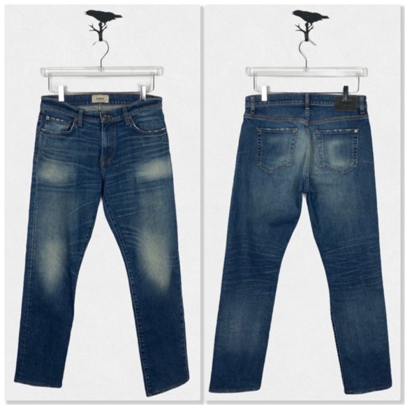 Baldwin Henley Slim Straight Jeans in Porter - Picture 2 of 11